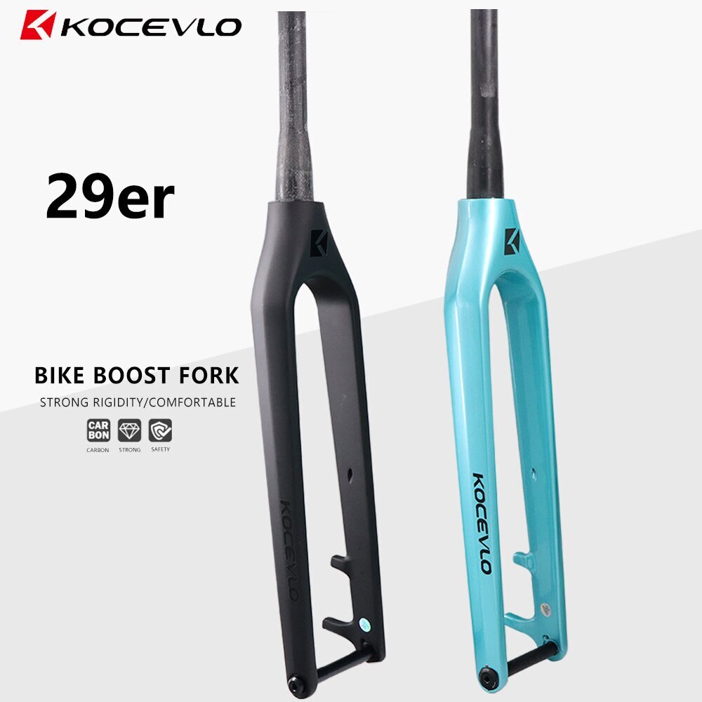 29er Carbon Downhill Bike Rigid Fork Boost Mountain Bike Thru Axle 110*15mm Fork