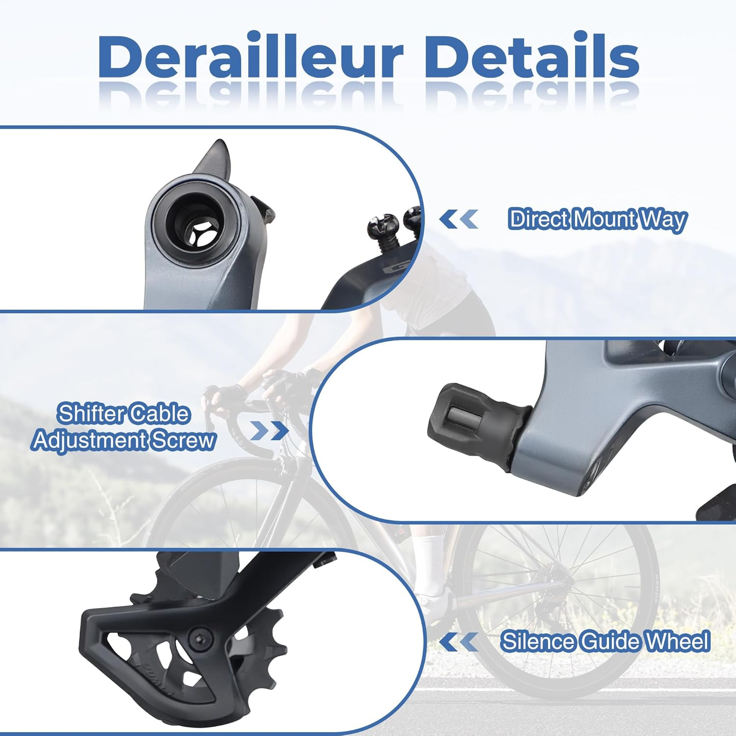 Road Bike Groupset 1 X 9 Speed Includes Bike Shifter Set and Rear Derailleur Bic