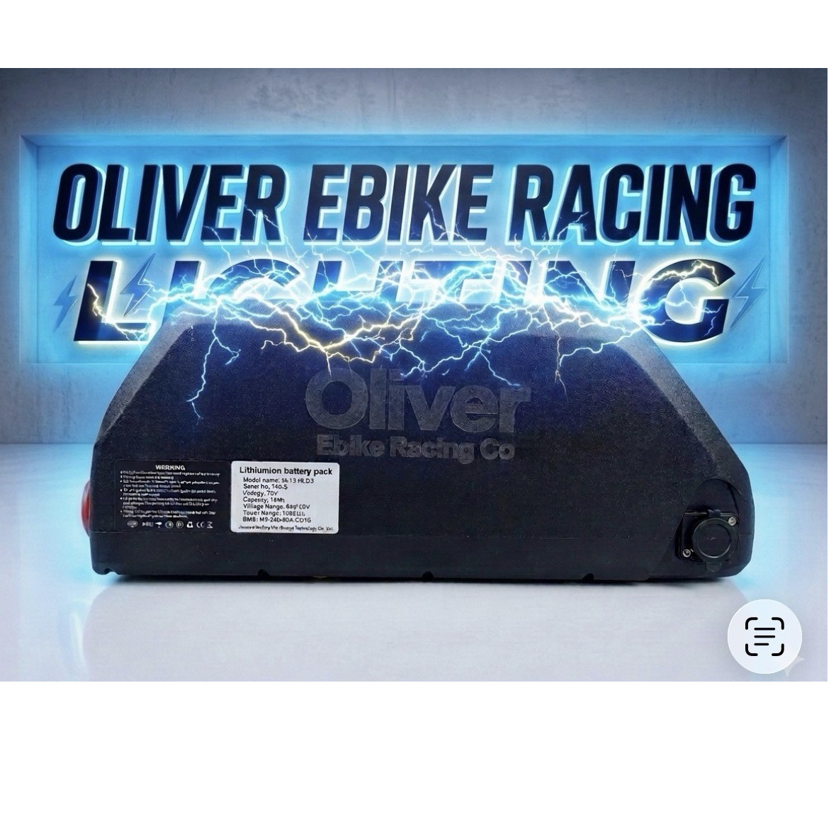 Oliver Ebike Racing 72V 20Ah For Ridstar Q20-Q30 or gt54 universal fit for Ebike