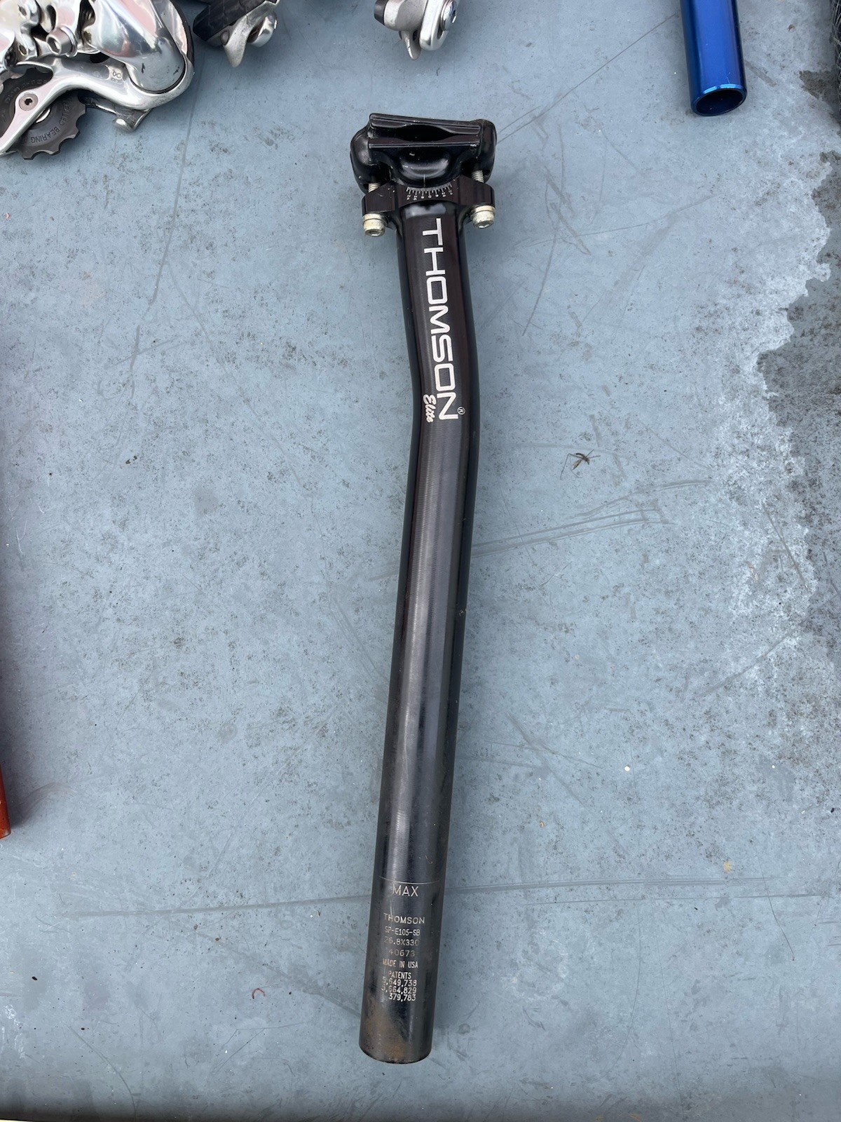 used, VGC, 26.8mm, Thomson Elite Bicycle Setback Seatpost, 330mm