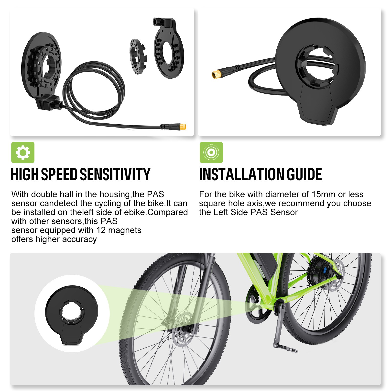 48V1500W26″27.5″700C Varstrom Rear Wheel Hub Motor Cassette EBike Conversion Kit