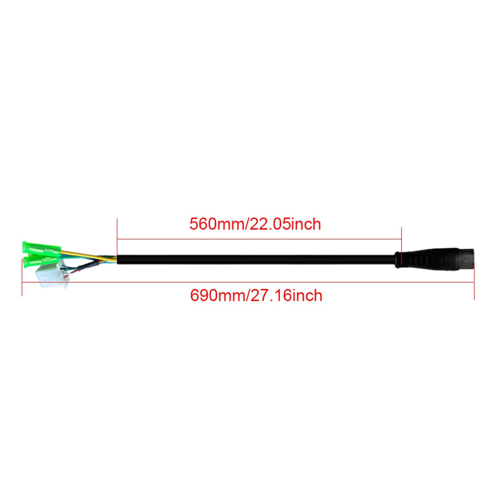 9 Pin Electric Motor Conversion Extension Cable, Male Connector, 250W 350W 500W