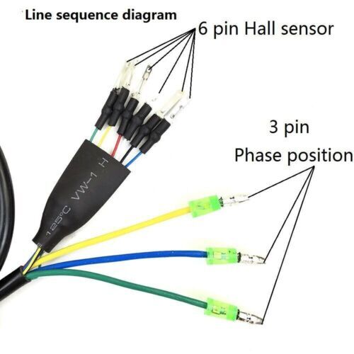 E-Bike Motor Extension Cable Julet 9 Pin Female Adapter 60/130/160cm Wire
