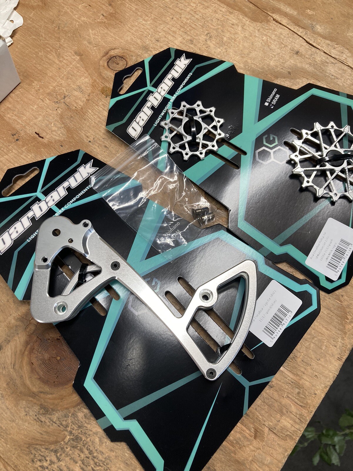 Silver Garbaruk Rear Derailleur Cage Pulleys SRAM 11 speed APEX RIVAL 1 FORCE 1