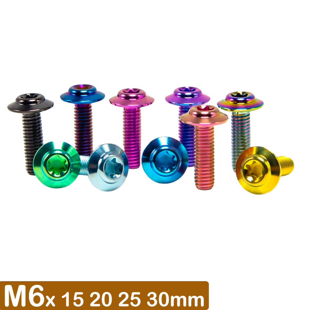 Titanium Screw M6x15 20 25 30mm Ti Bolt umbrella head motorcycle fastener