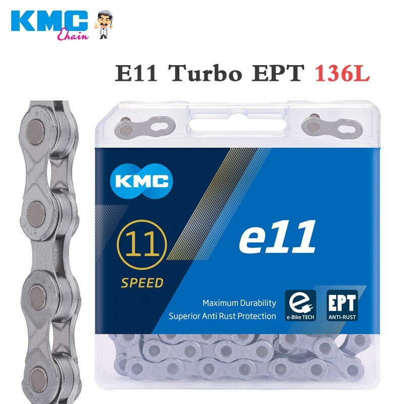 KMC E-Bike Chain e8 e10 e11 e12 EPT Bicycle Chains 6/7/8/10/11/12 Speed 136L