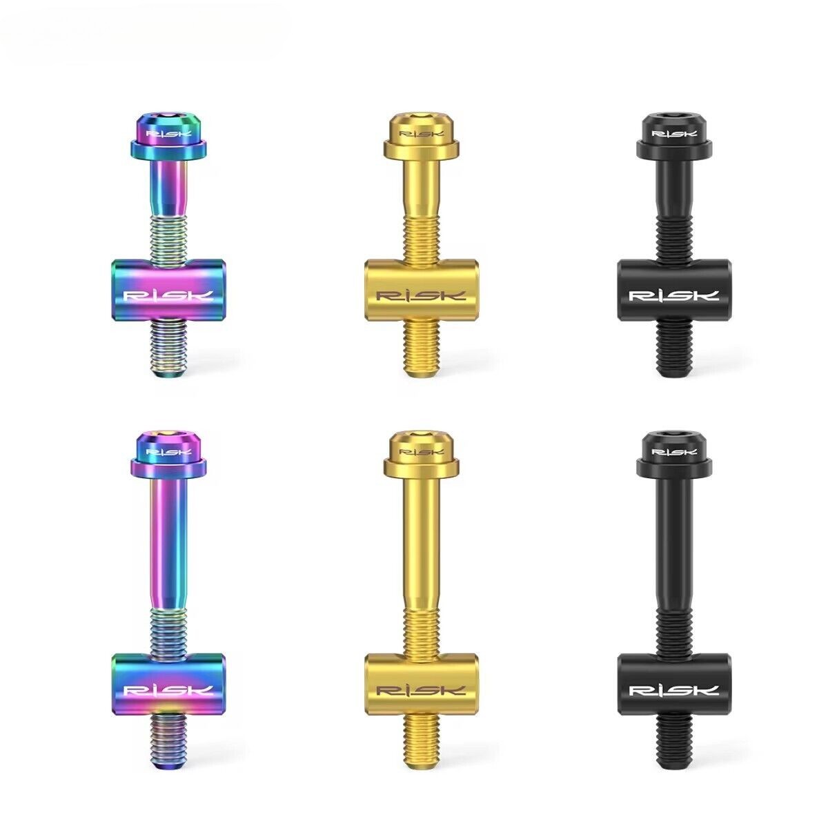 2PCS Bike Seat Post Fixed Bolts Titanium Alloy M5X30mm/40mm Seatpost Screw