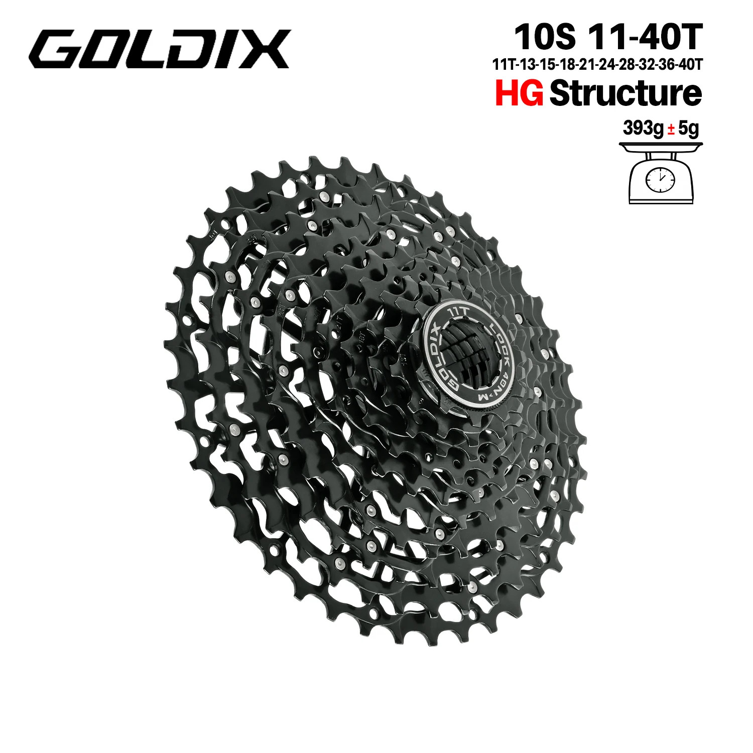 GOLDIX Ultralight Bike Cassette Freewheel 9/10/11/12/13 Speed for Shimano HG