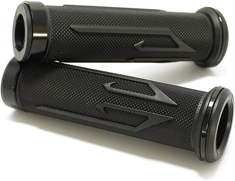 Motorcycle Arrow Rubber Gel Hand Grips for 7/8″ 22mm Handlebar Sp Color: Black
