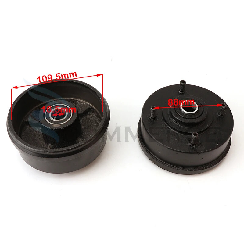 1 Pcs 88MM*4 STUD Left/Right Brake Drum Wheel Hub For 50cc-125cc ATV Go Kart UTV