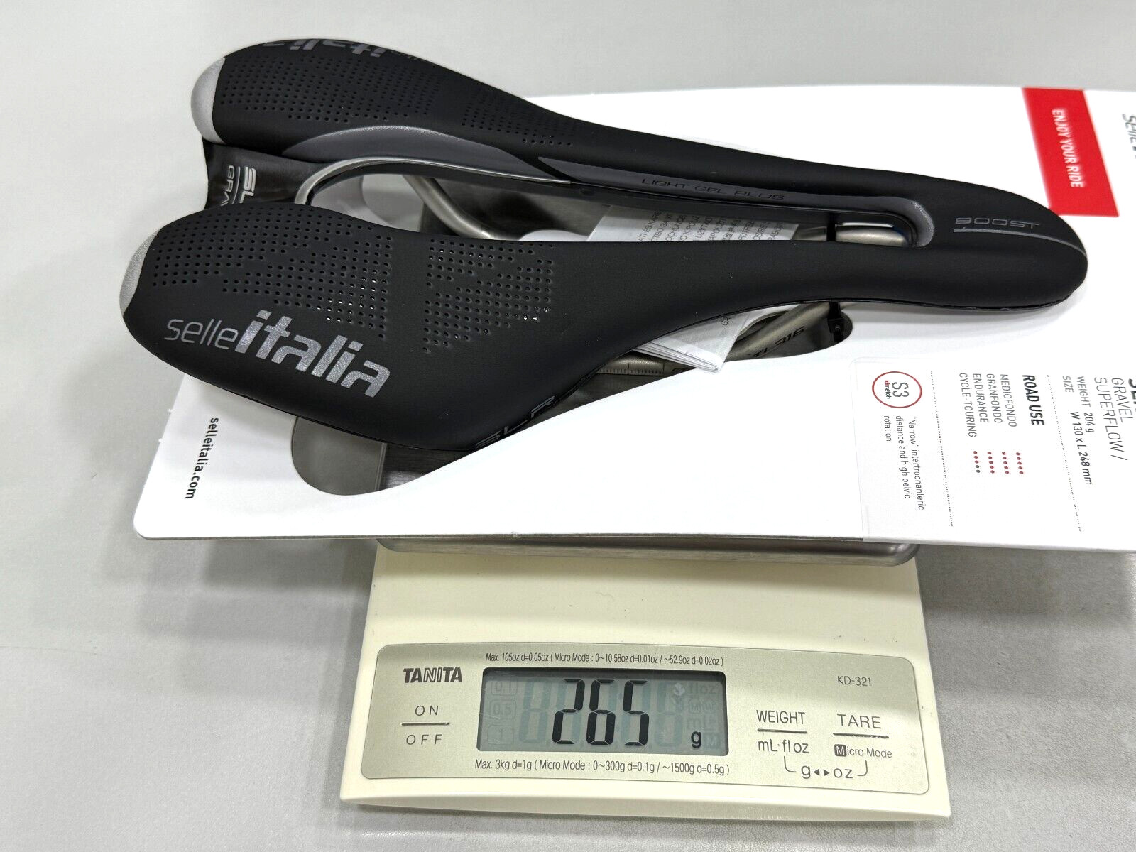 Selle Italia SLR Boost Gravel Ti316 Superflow S3 (130x248mm) Saddle (Black)