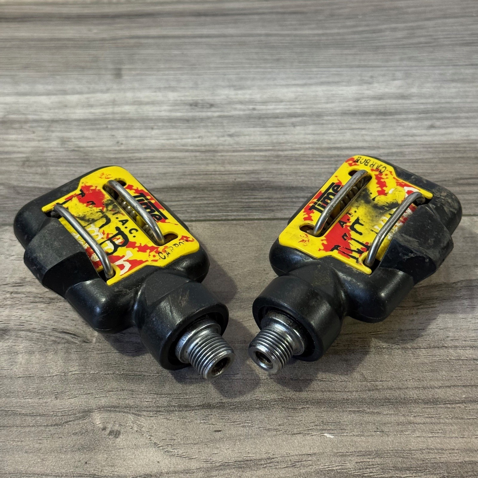 Time ATAC Carbon Mountain Bike Clipless Pedals Excellent Low Mileage