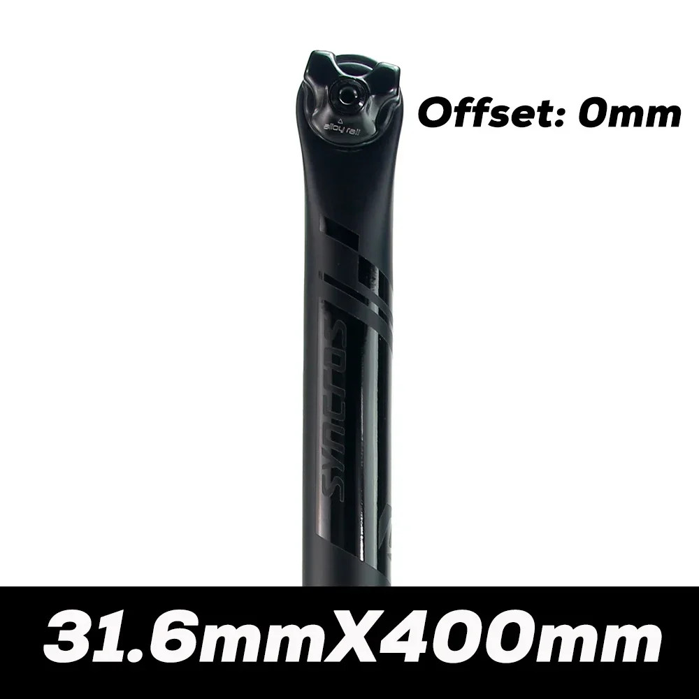Carbon Fiber Seatpost MTB Road Bicycle Seat Tube 0°/20° Alloy Rail 7×9/7x7mm