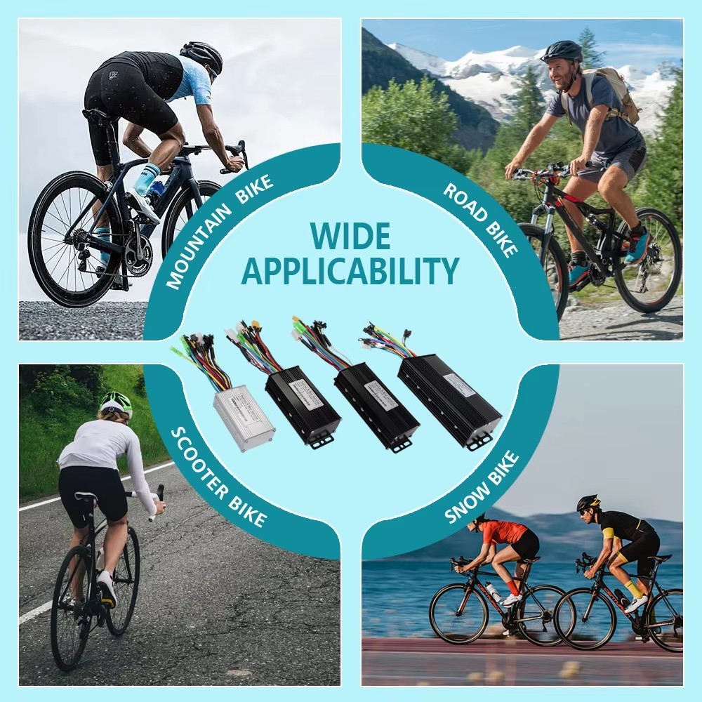 E-bike Three-Mode Sine Wave Controller 24V-48V 17/26/30/40A with LCD Display Set