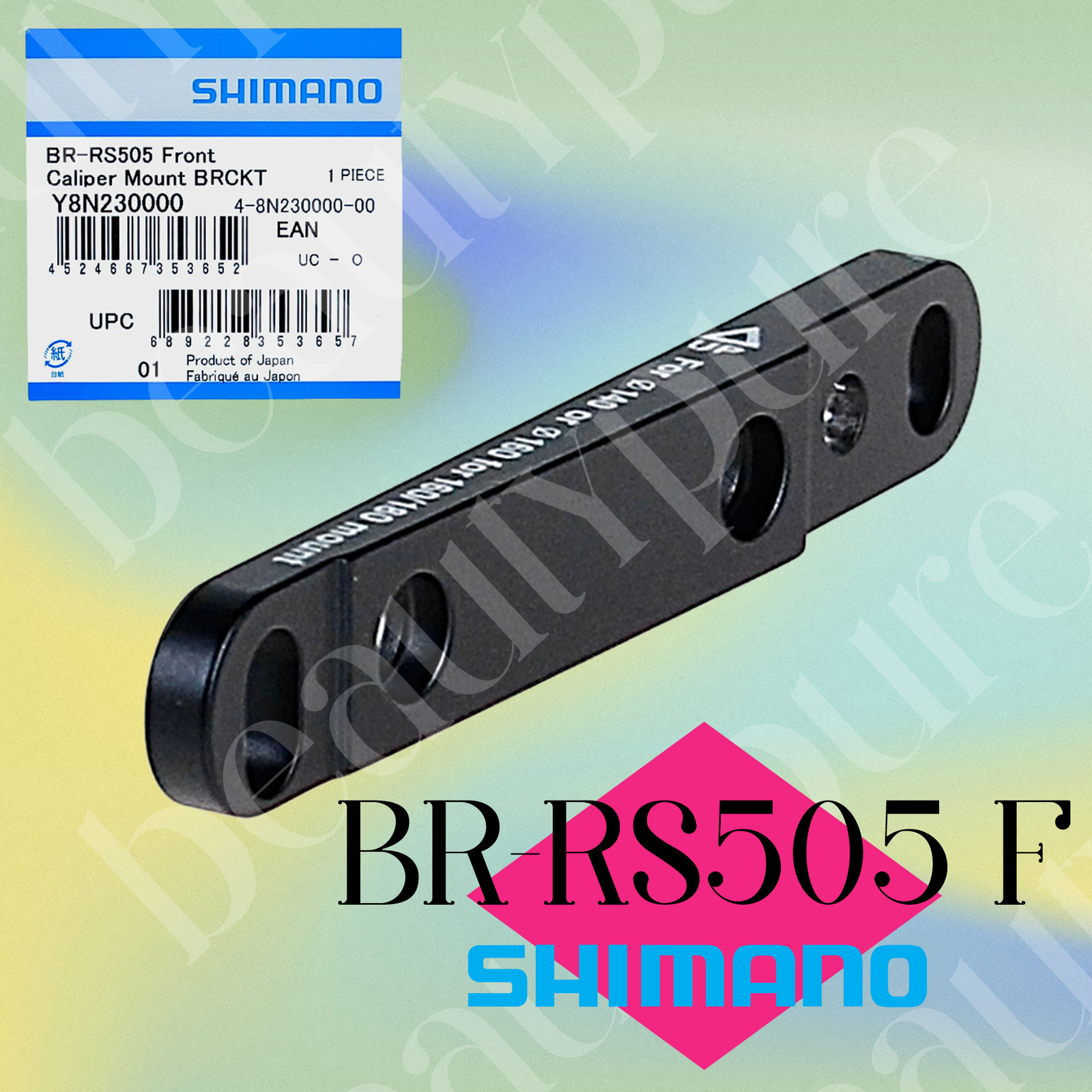 Shimano BR-RS505 Front 140/160mm Rotor Flat Mount Road Disc Caliper Mount Plate