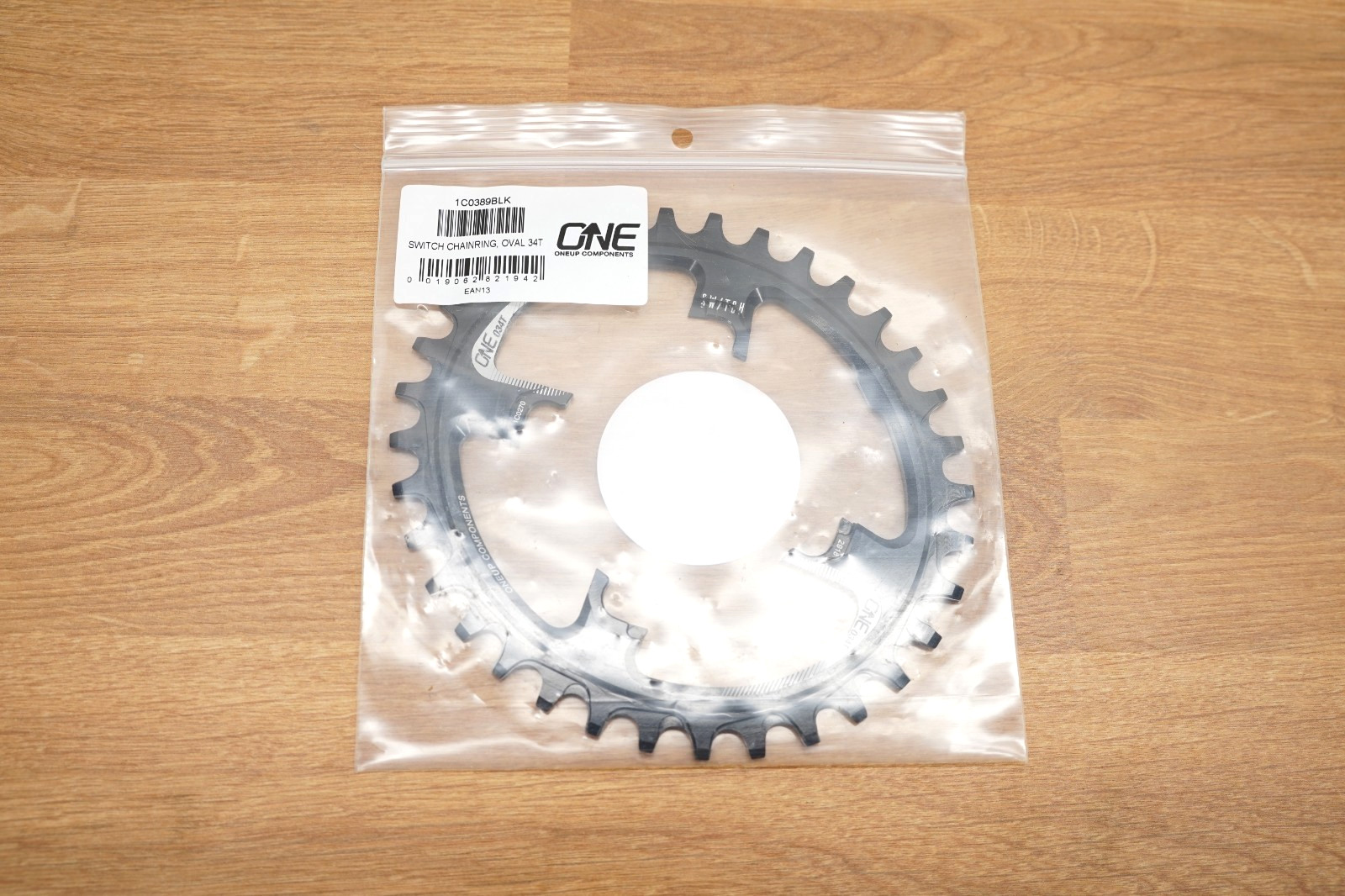 OneUp Components Switch Oval Traction Chainring Black 34T – NEW