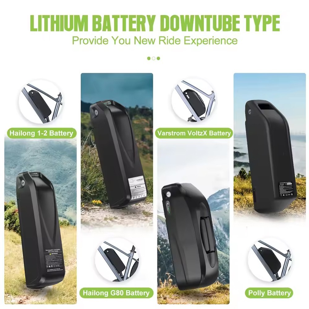 48V Electric Bike Ebike Li-ion Battery w/ BMS 52V 10Ah 13Ah 16Ah 20Ah for ≤1500W