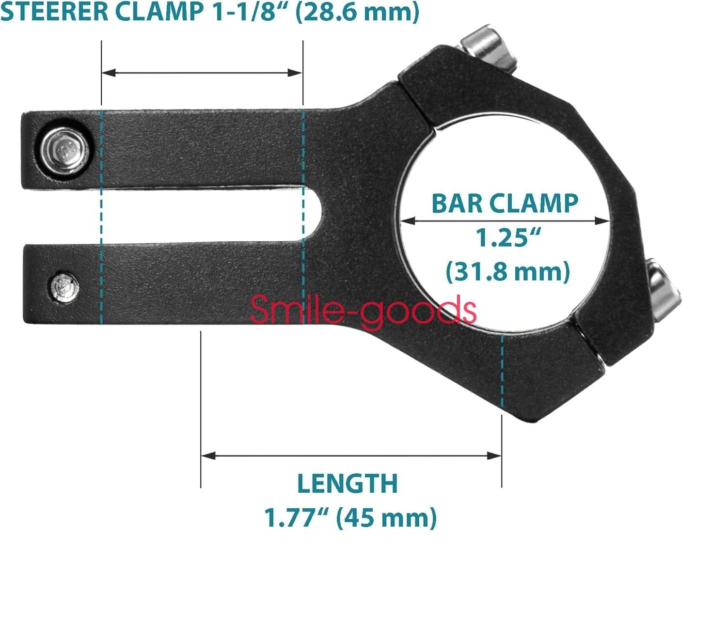 Bicycle Aluminum Alloy Short Handlebar Stem 31.8mm MTB Road Bike Handlebar Stem