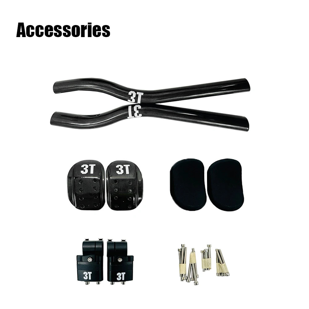 3T Carbon Time Trial Road Bike Handlebar TT Bar Rest Triathlon Handlebars Parts