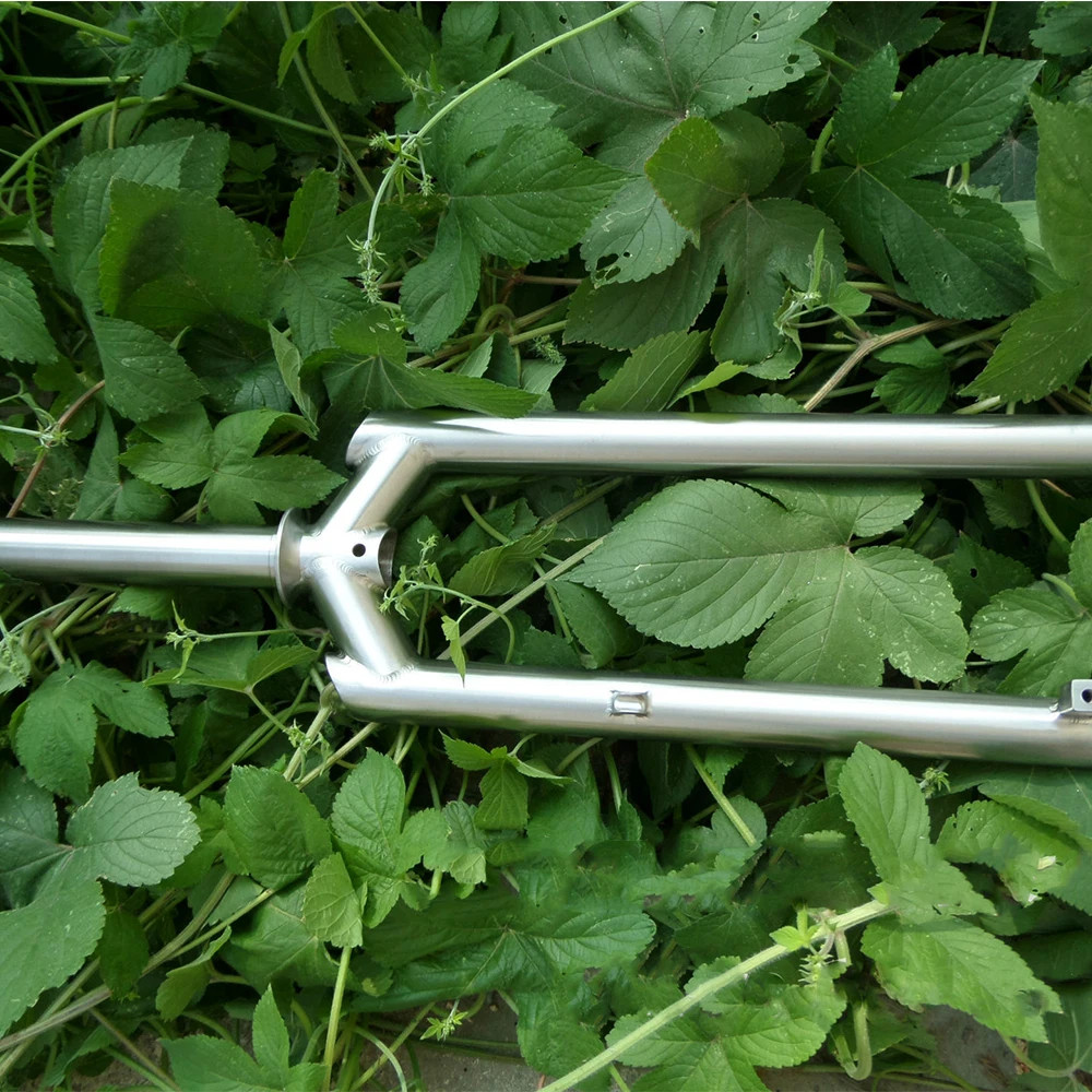 Titanium MTB Front Fork Disc Brake Square Shoulder 26″ 27.5″ 29″ wheelset