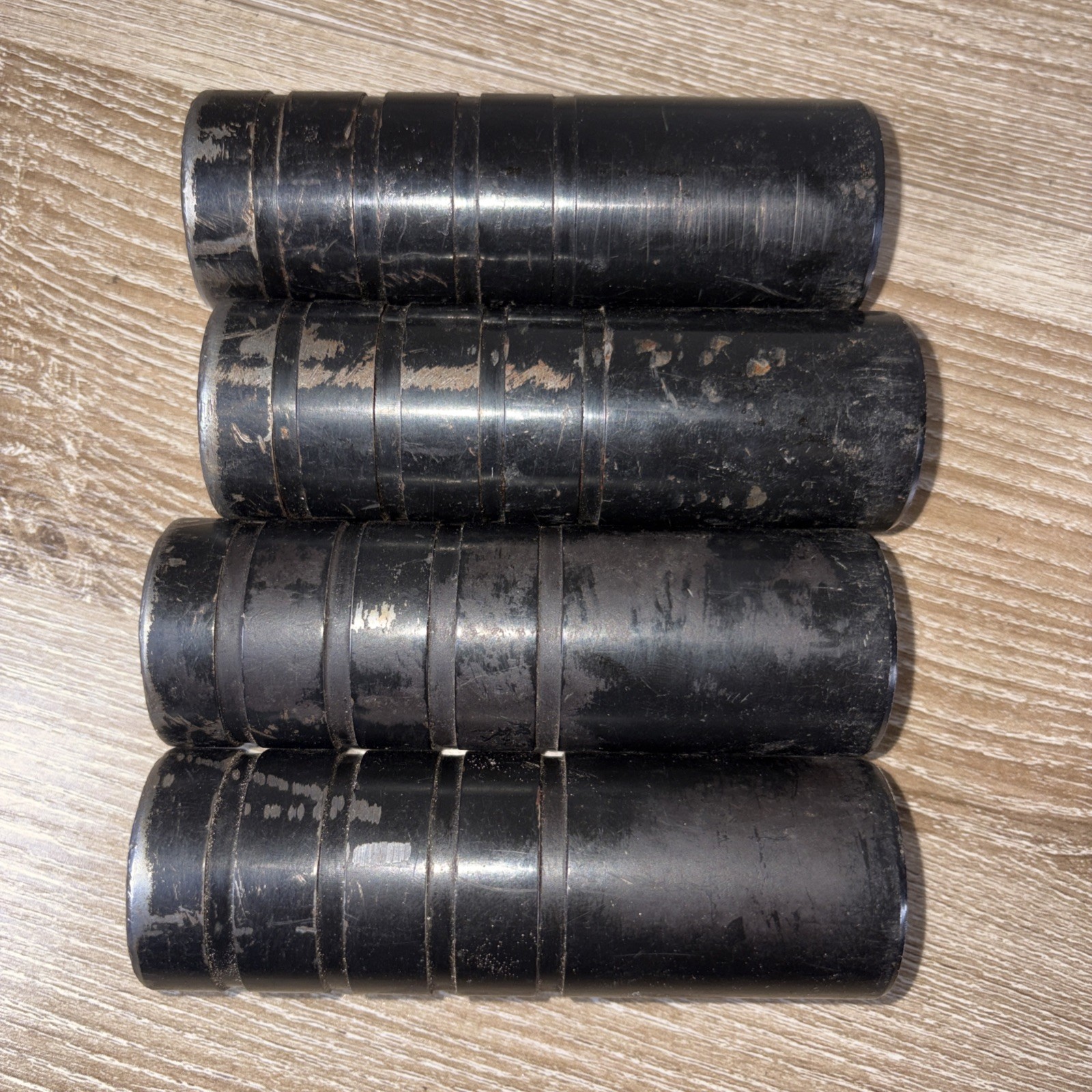 Vintage Bmx Unthreaded Pegs 3/8 Axle 4 1/2″ Lot Of 4 Unbranded