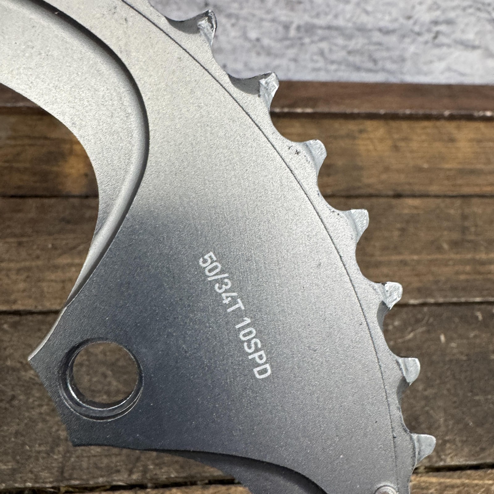 SRAM PowerGlide 50T Chainring 110 BCD 5-Arm Gray 10 Speed Road Bike 10s