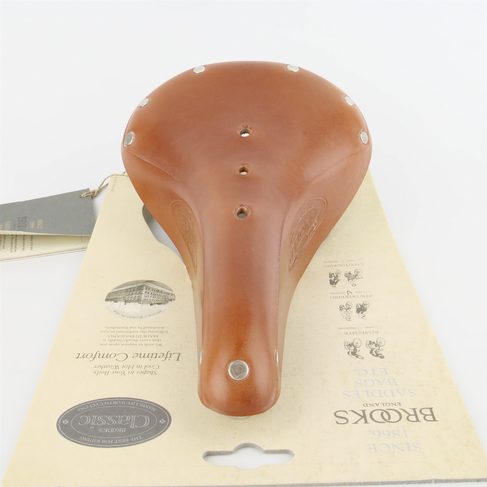 Brooks Flyer Saddle Honey Springer Men’s 175mm Steel Bike England Leather Bike