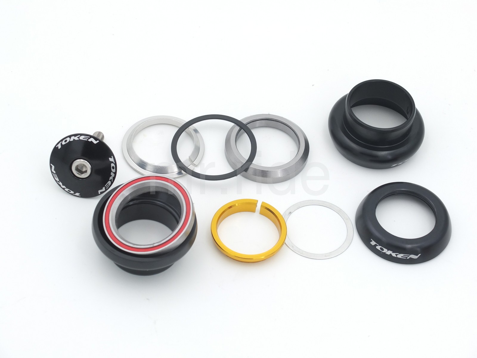 Head set TOKEN “Heggset” TK 060 for 1 1/8″ integrated + threadless Black