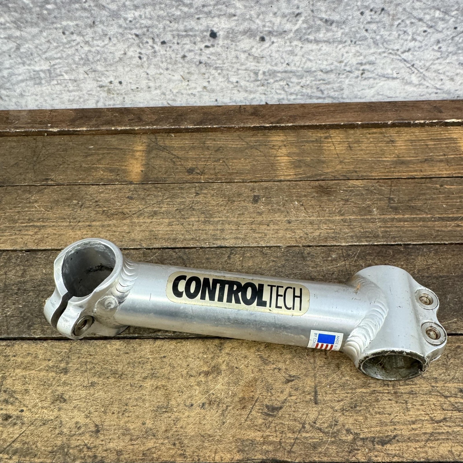 Vintage Control Tech Stem 1in Threadless 26.0 Clamp 145 mm Silver USA Bike
