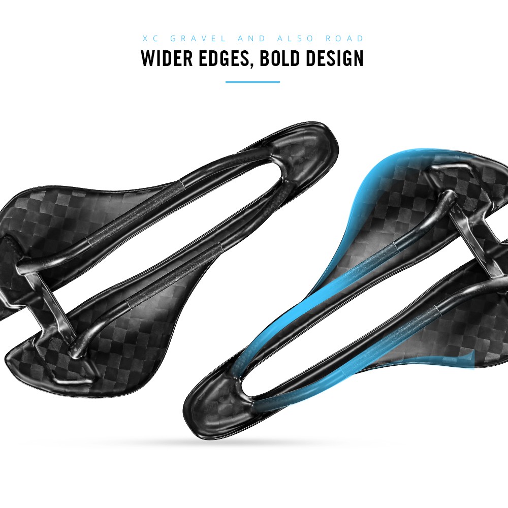Full Carbon Bike Saddle Leather 7x9mm 128/138mm Seat for Road MTB Gravel Bicycle
