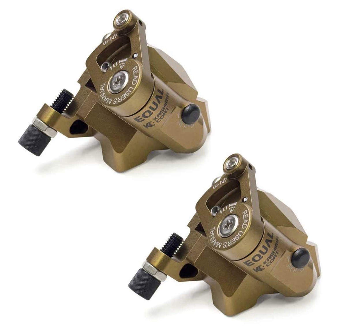EQUAL flat mount disc brake set kashima coat color new