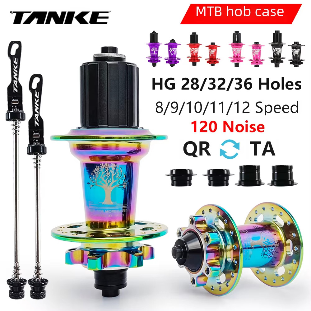 120 Click Hub 6 Bearing MTB Mountain Bike Hub Front Rear 28 32 36 Holes QR Thru-