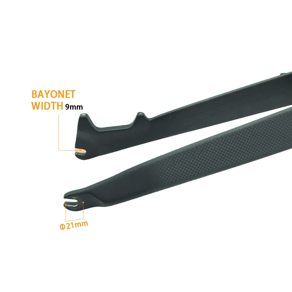 Full Carbon Fiber MTB Rigid Front Fork 26 27.5 29er Disc Brake External Cable