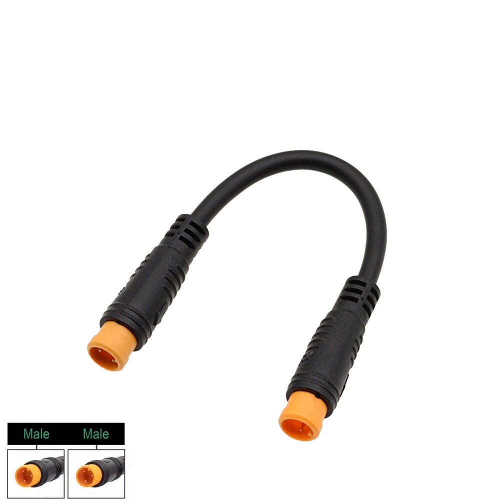 EBike Thumb Throttle Extension Cable 3Pin Conversion Female Male Connector Cable