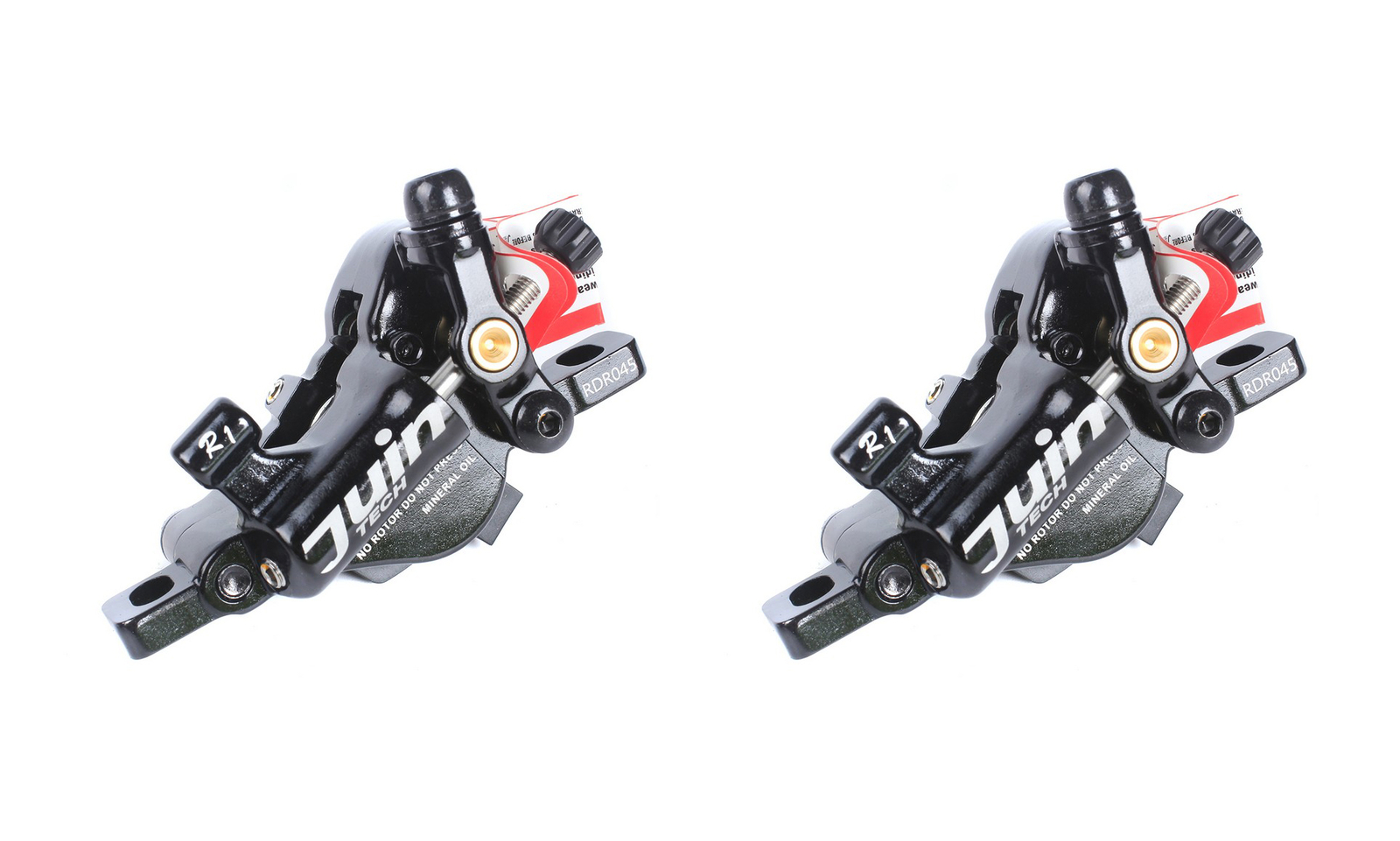 Juin Tech R1 Road Cyclocross Gravel Bicycle Bike Hydraulic Disc Brake Set Black