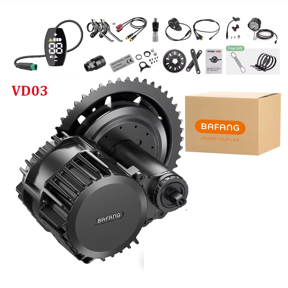 52V1000W BAFANG Mid Drive Motor Kit BBSHD DIY Ebike Conversion Kits 68-73mm US