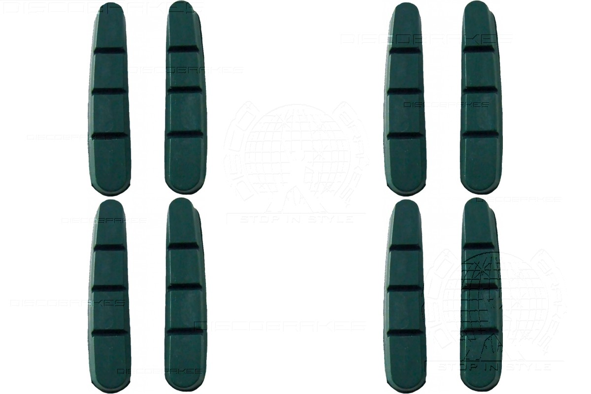 4 Pairs (8Pads) Ceramic Rim Pads for Shimano Dura Ace Ultegra Road Brake Shoes