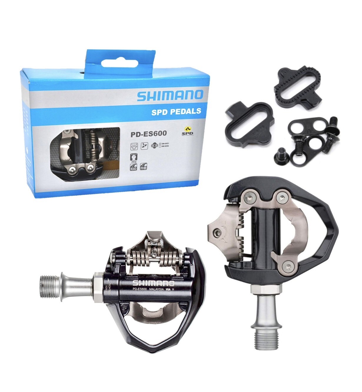 SHIMANO ULTEGRA SPD ROAD BIKE PEDAL PD-ES600 DARK GRAY,WITH CLEAT SH51
