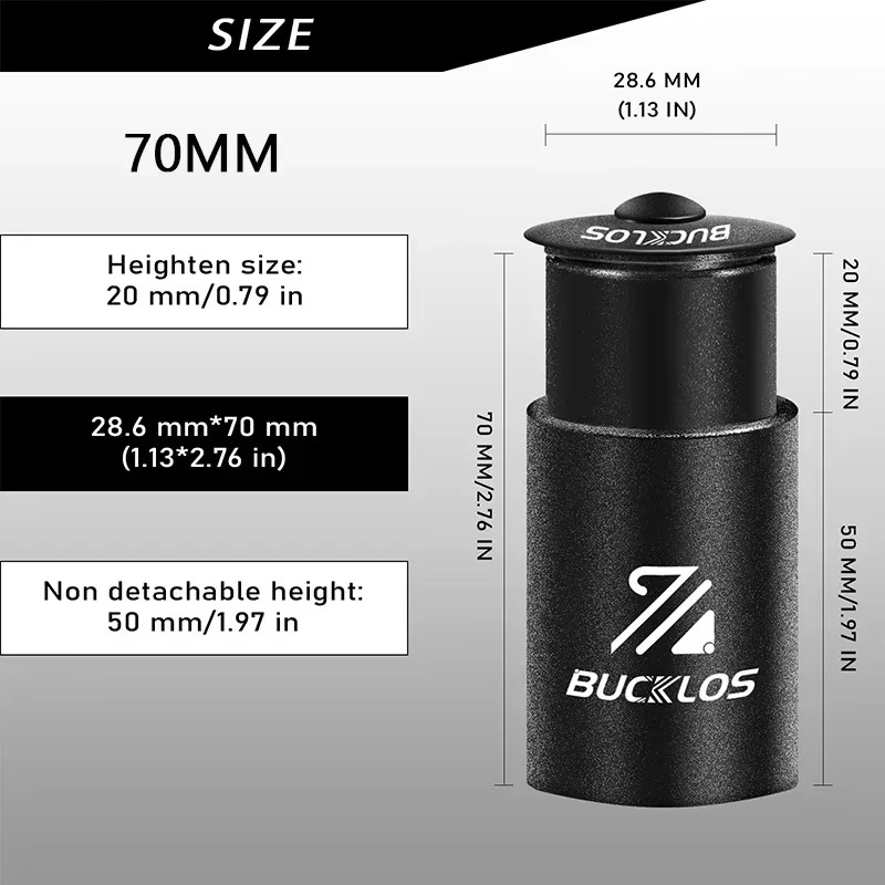 Bicycle Stem Height Extender 100/120/135/180/210MM Aluminum Alloy Handlebar Rise