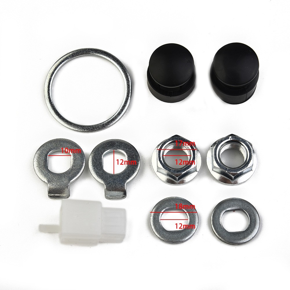 bike Hub Motor Axle For M14 Lock Nut/ Lock Washer /spacer/ Nut Cover