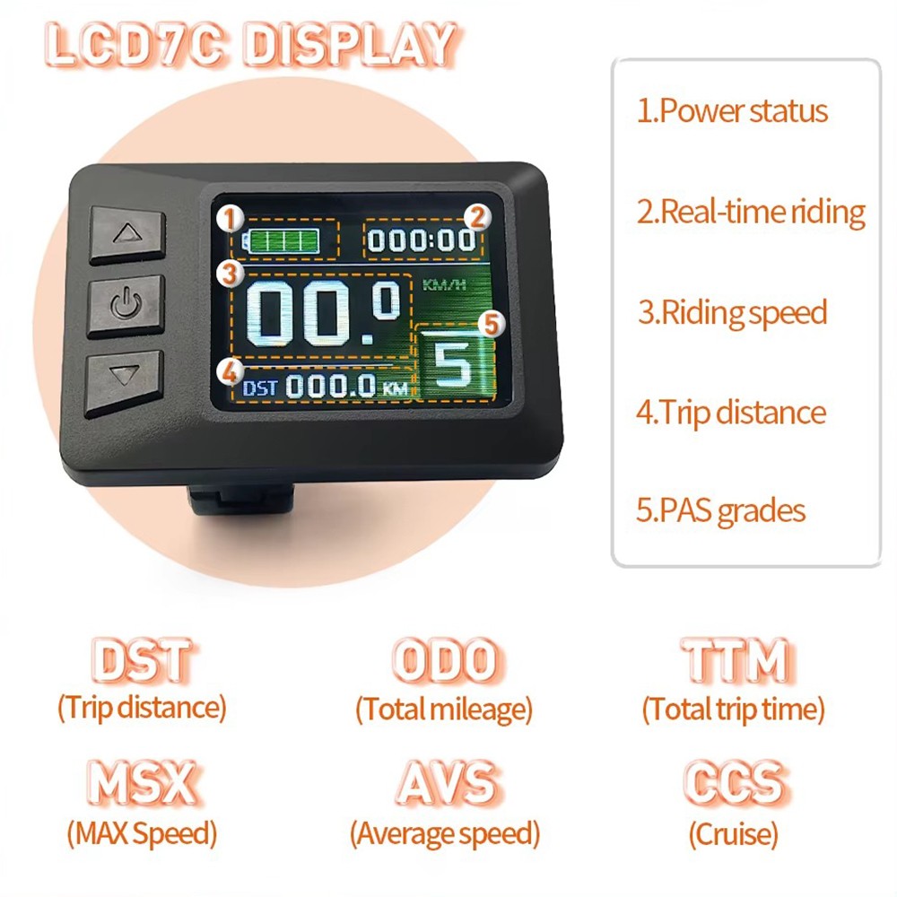 E-bike 36V/48V 30A-50A 1000W-3000W Controller+Display Kits for Electric Bicycle