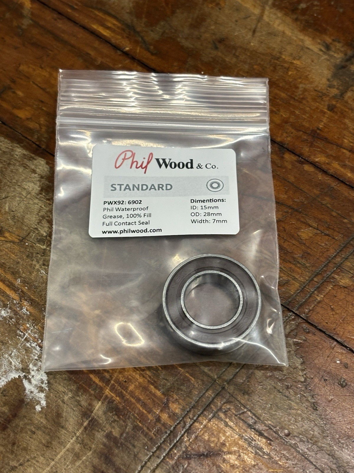 Phil Wood 6902 Sealed Cartridge Bearing PWX92 28mmOD x 15mmID x 7mm
