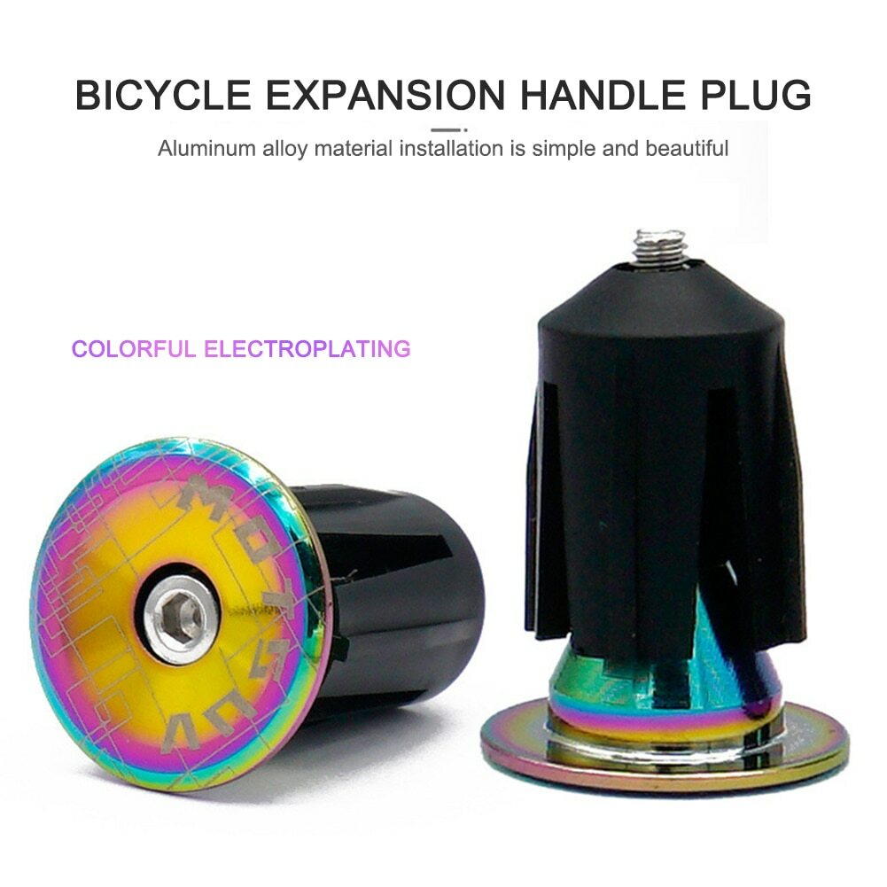 Bike End Plugs Aluminum Alloy Lock MTB Handle Bar Grips bicycle grip cover cap