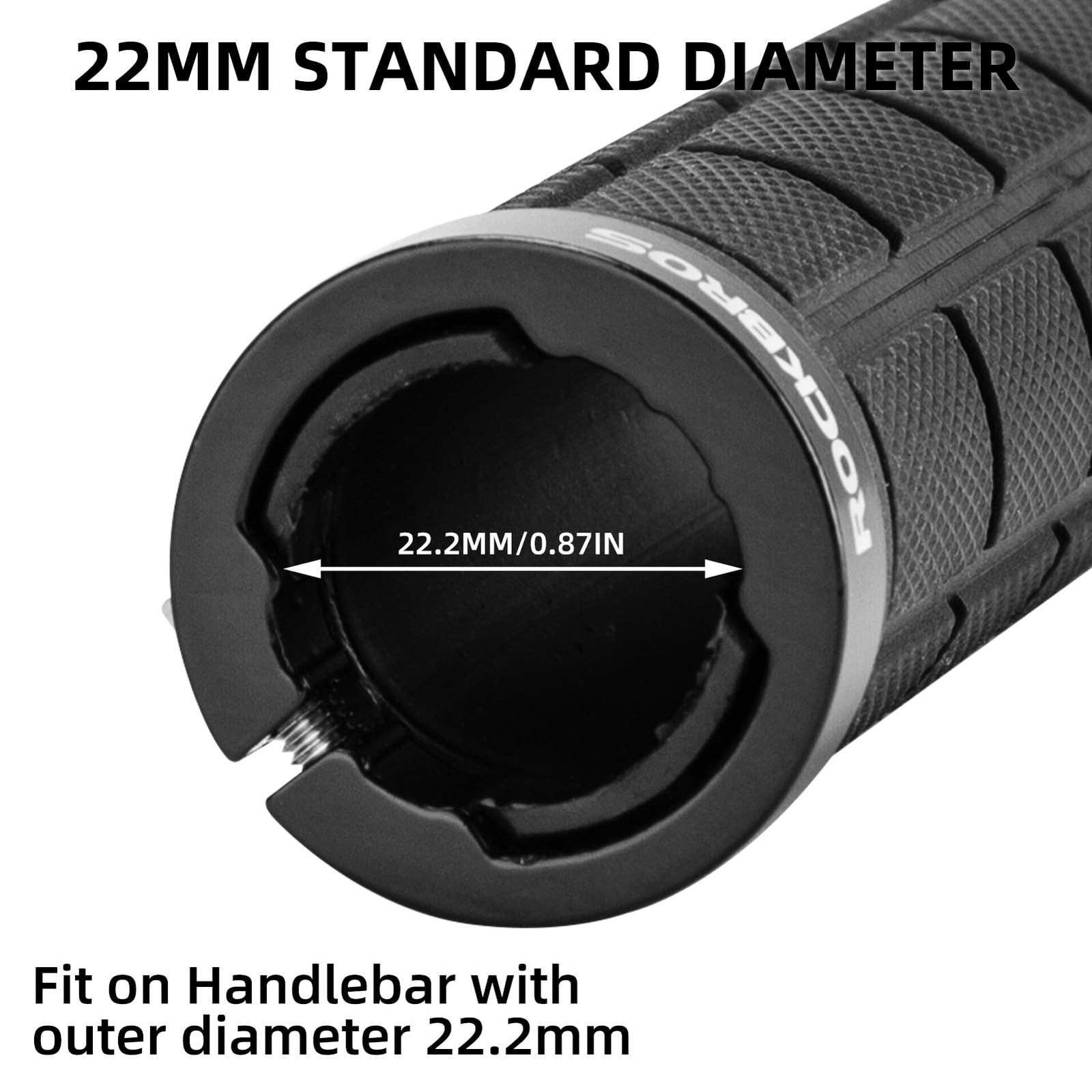 Bicycle Handlebar Grips 4pcs Double Lock On Comfort AntiSlip 22mm