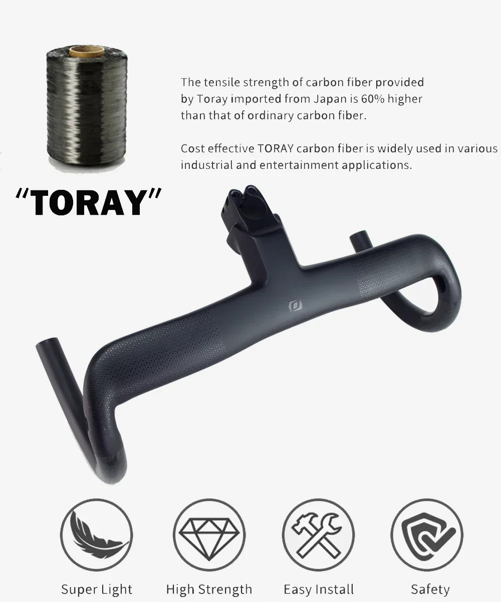 Syncros Carbon Integrated Road Bike Aero Bar Integrated Cables Bicycle Parts