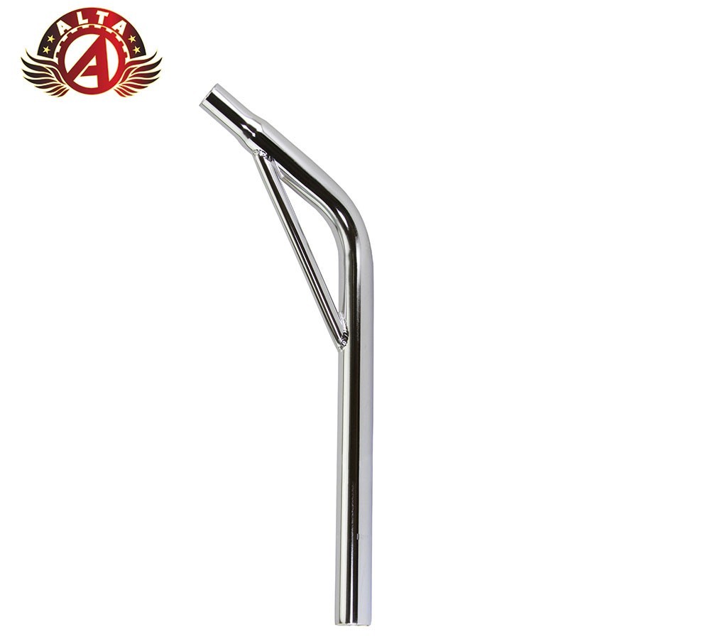 ALTA 27.2MM STEEL SEATPOST LAYBACK SUPPORT MTB BMX CRUISER 7/8″SADDLE CHROME