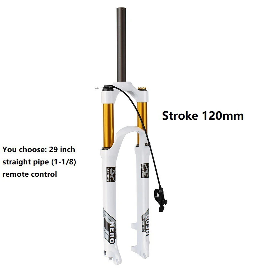 26 27.5 29er Mountain Bike 120mm Stroke Quick Release Locking Control Air Fork