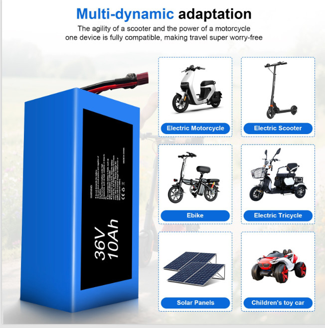36V Ebike Battery 36V 10Ah Electric Bike Lithium Li-ion Battery Pack for Scooter