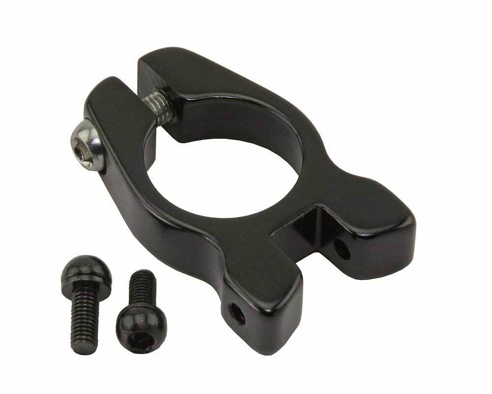 ALTA Bicycle Alloy Seat Post Clamp With Rear Rack Mount In Black, Multiple Sizes