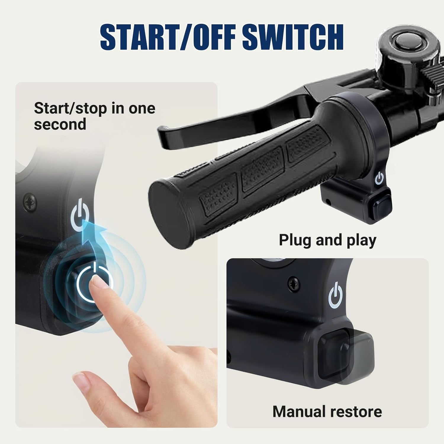 Ebike Power Switch 36V for Jetson Bolt Pro Bolt Up Atlas, for DYU D3F/D2F Ebike
